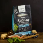 Go Native Puppy Dog Dry Food bag – salmon puppy food with spinach and ginger, grain free dry dog food pack